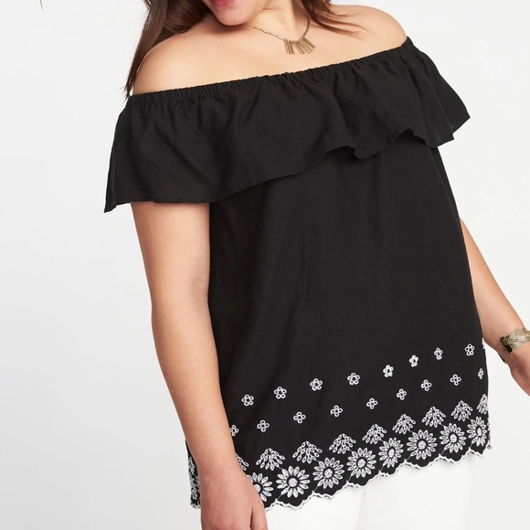 OLD NAVY | Off Shoulder Ruffled Top - Picture 2 of 6